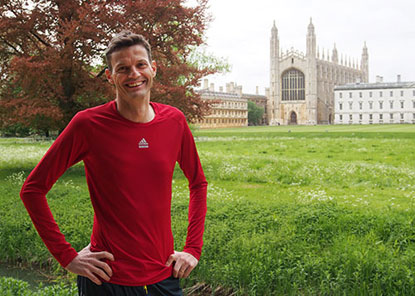 Mike Sewell, training for the Edinburgh Marathon